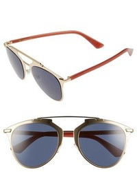 Christian Dior Dior Reflected 52mm Brow Bar Sunglasses