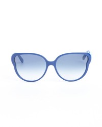 Marc by Marc Jacobs Electric Blue Acrylic Oversized Round Sunglasses