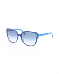 Marc by Marc Jacobs Electric Blue Acrylic Oversized Round Sunglasses