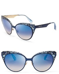 Jimmy Choo Estelle Mirrored Sunglasses 55mm