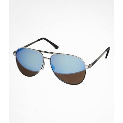 Express Mirrored Blue Lens Aviator Sunglasses | Where to buy & how to wear