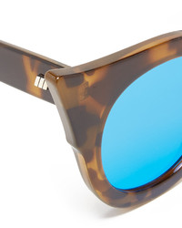 Le Specs Flashy Flat Lens Mirrored Sunglasses