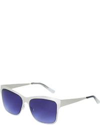 Topshop Flat Metal Wayfarer Sunglasses