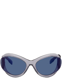 McQ Gray Futuristic Sunglasses
