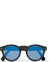 Illesteva Leonard D Frame Acetate Mirrored Sunglasses