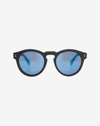 Illesteva Leonard Mirrored Lense Sunglasses Blackblue