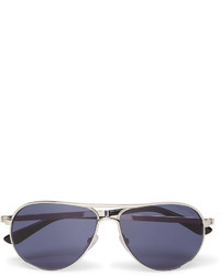 Tom Ford Marko Aviator Style Silver Tone Sunglasses