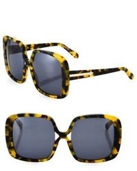 Karen Walker Marques Crazy Tortoise 56mm Square Sunglasses