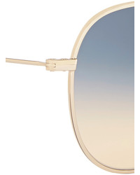 Isabel Marant Matt Aviator Style Metal Sunglasses