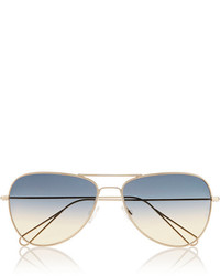 Isabel Marant Matt Aviator Style Metal Sunglasses