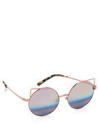 Matthew Williamson Metal Cat Sunglasses