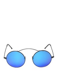 Metro Blue Lightweight Metal Sunglasses