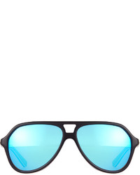 Dolce & Gabbana Mirrored Acetate Aviator Sunglasses