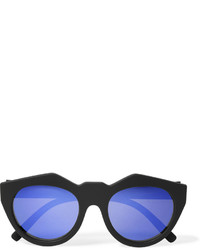 Le Specs Neo Noir Cat Eye Rubber Sunglasses Black