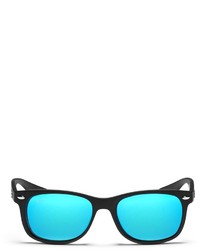Nobrand New Wayfarer Junior Matte Plastic Mirror Sunglasses