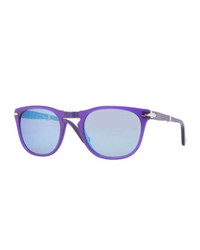 Persol Plastic Folding Sunglasses Blue Curacao