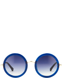 The Row Round Circle Sunglasses Blue