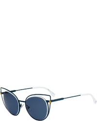 Fendi Round Wire Rim Sunglasses