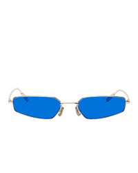 Ambush Silver And Blue Astra Sunglasses