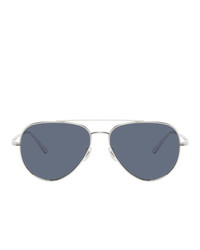 The Row Silver And Blue Casse Sunglasses