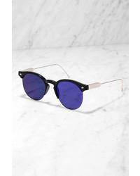 Spitfire Astro Black And Blue Mirrored Sunglasses