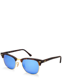 Ray-Ban Sunglasses Rb3016 49 Clubmaster Mirrored