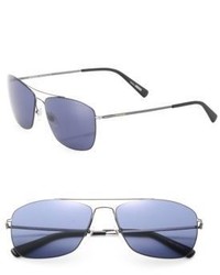 Montblanc Thin Frame 59mm Metal Sunglasses