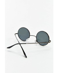 Urban Outfitters Blue Flash Pewter Round Sunglasses