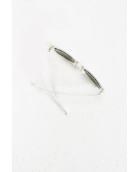 Urban Outfitters Clear Flash Square Sunglasses