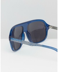 Calvin Klein Visor Sunglasses Blue