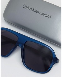 Calvin Klein Visor Sunglasses Blue