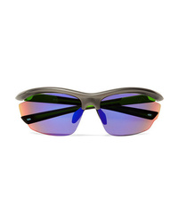 Westward Leaning Volt D Frame Rubber Mirrored Sunglasses