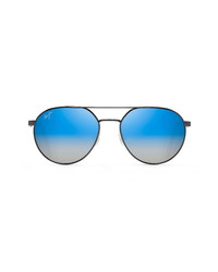 Maui Jim Waterfront 55mm Polarizedplus2 Gradient Round Sunglasses