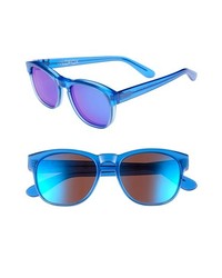 Wildfox Classic Fox 2 Deluxe Sunglasses Translucent Blue One Size