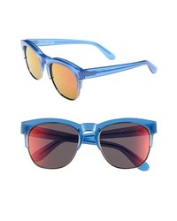 Wildfox Club Fox Deluxe 54mm Sunglasses Translucent Blue One Size