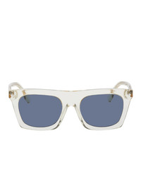 Burberry Yellow Rectangular Frame Sunglasses