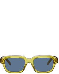 Kenzo Yellow Rectangular Sunglasses