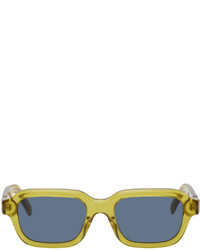 Kenzo Yellow Rectangular Sunglasses