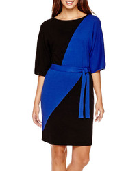Ombre Signature By Sangria Dolman Sleeve Colorblock Sweater Dress