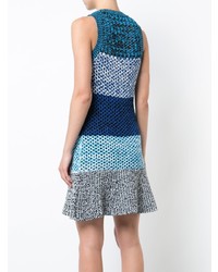 Derek Lam 10 Crosby Sleeveless Colorblocked Gradient Knit Dress