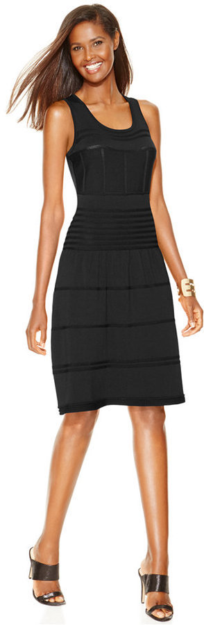 black sweater dress macys