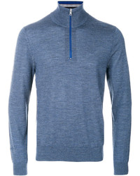 Paul Smith Half Zip Knitted Pullover