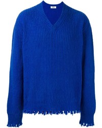 MSGM Frayed Ribbed Pullover