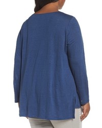 Eileen Fisher Plus Size Organic Linen Sweater
