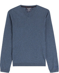 Woolrich Soft V Neck Cotton Pullover