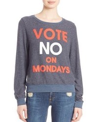 Wildfox Couture Wildfox Vote No On Mondays Sweatshirt