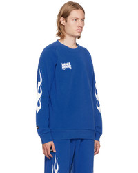DOUBLE RAINBOUU Blue Couch Surf Sweater