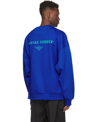 Juun.J Blue Graphic Detail Sweatshirt