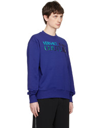 VERSACE JEANS COUTURE Blue Iridescent Sweatshirt