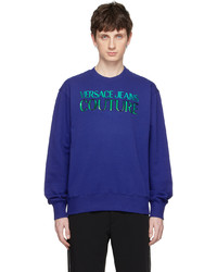 VERSACE JEANS COUTURE Blue Iridescent Sweatshirt